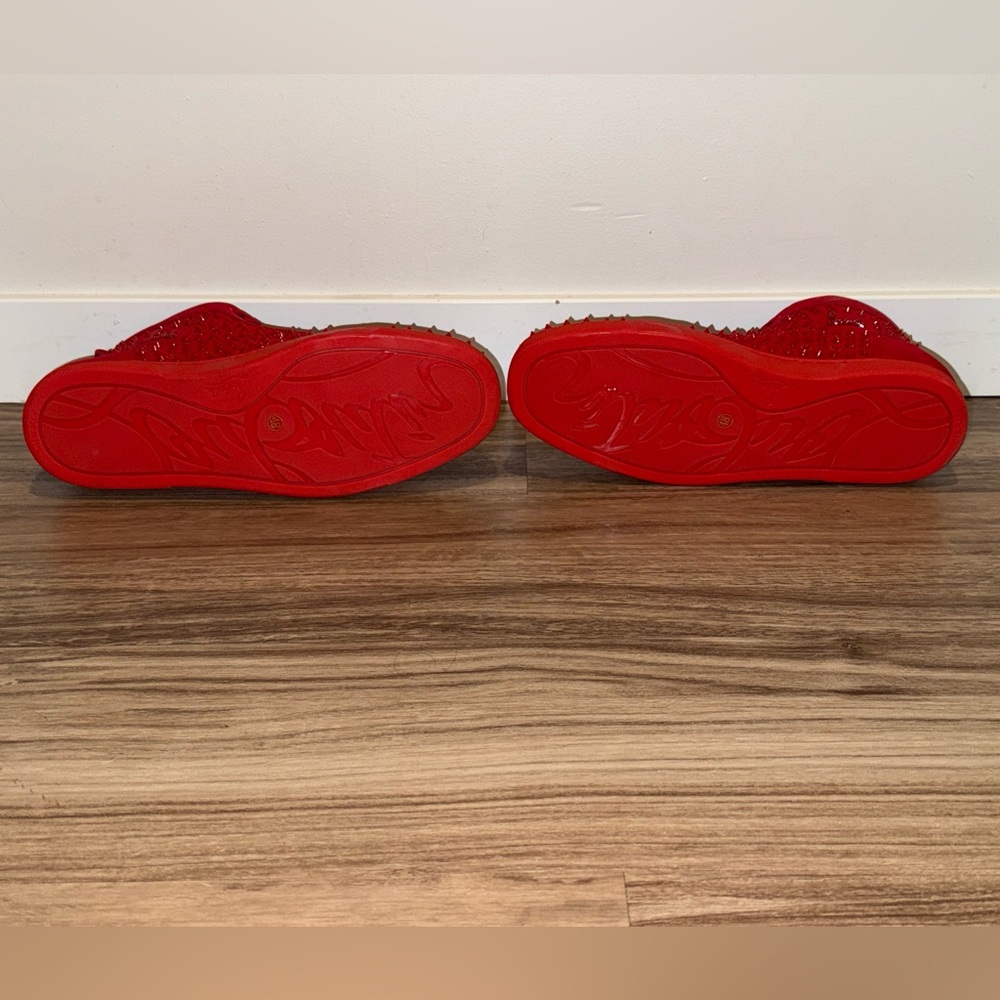 Louis Vuitton Red High-Top Sneakers - Picture 2 of 4